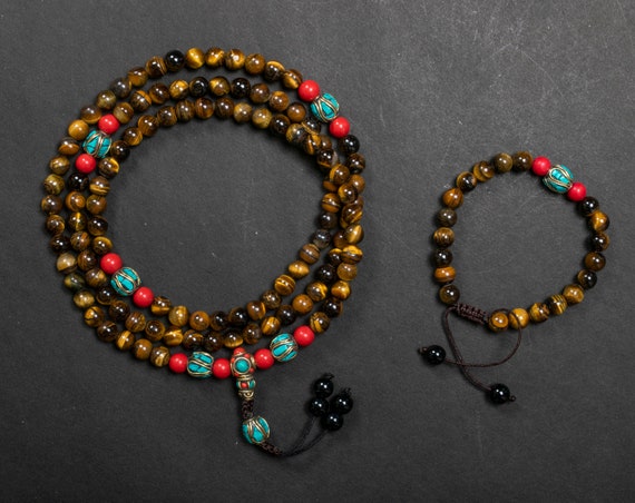 Tiger Eye Mala Etsy