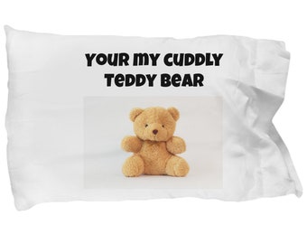 Snuggle Bliss Adorable Teddy Bear Pillow Cover