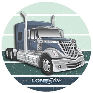 Trucker T-Shirt / Hoodie | International Lonestar Classic Semi Truck | Vintage Rigs Collection #11