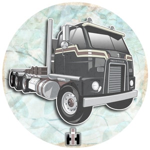 International Emeryville Cabover Classic Semi Truck | Trucker T-Shirt / Hoodie | Vintage Rigs Collection #47