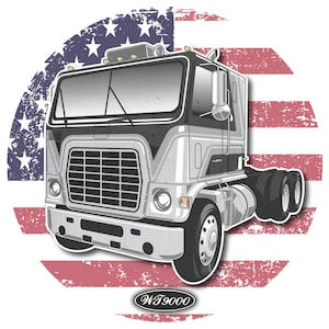 FRD Cabover WT9000 Classic Semi Truck | Trucker T-Shirt / Hoodie | Vintage Rigs Collection #41