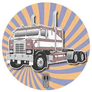 KW Bullnose Cabover 523C Classic Semi Truck / Trucker T-Shirt / Hoodie / Vintage Rigs Collection #55
