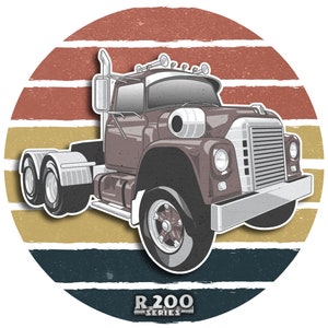 International R200 Classic Semi Truck | Trucker T-Shirt / Hoodie | Vintage Rigs Collection #54