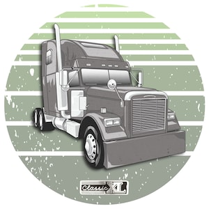 Frt-Liner Classic XL Semi Truck | Trucker T-Shirt / Hoodie | Vintage Rigs Collection #23
