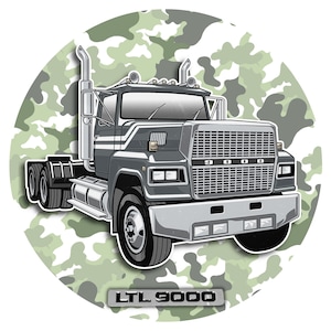 FRD LTL 9000 Classic Semi Truck | Trucker T-Shirt / Hoodie | Vintage Rigs Collection #36