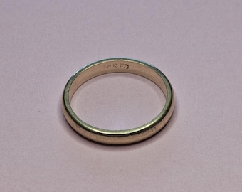 14K Wedding Engagement Ring 585 Gold 3.6 Gram Size 9