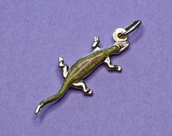 18K Lizard charm Pendant 750 Yellow Gold 1.6 Gram