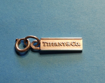 Tiffany & Co Logo Store Street Sign Bar Charm 5.6 grams