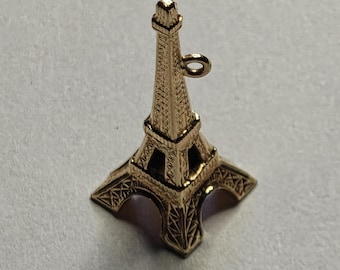 14k Gold Eiffel Tower Charm 1.4 grams 585 Vintage