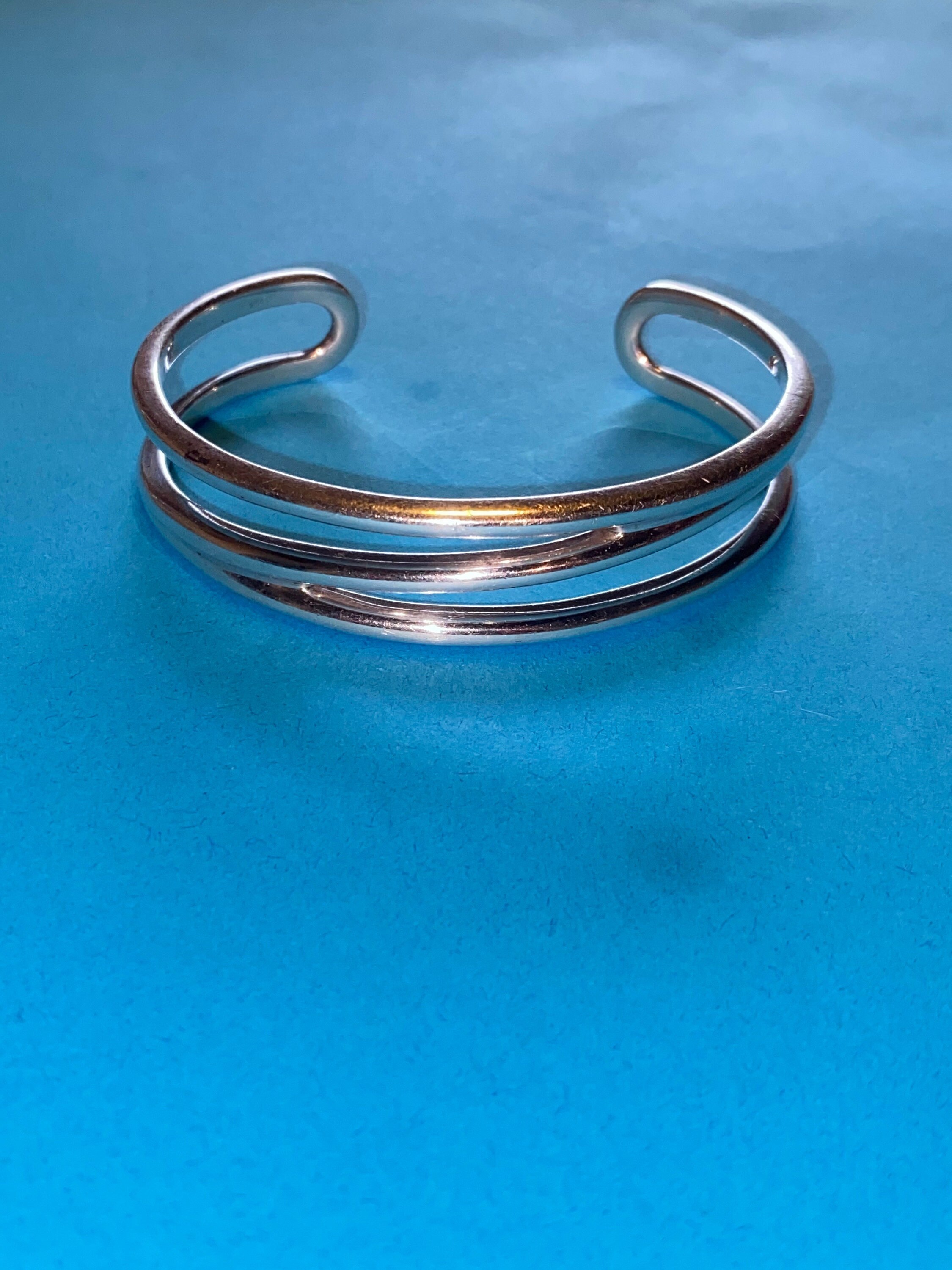 アクセサリー TIFFANY & Co. VINTAGE Grooved Bangle 925 Tiffany and Co Zig Zag Bangle 925 Sterling Silver 26 Grams 6.28