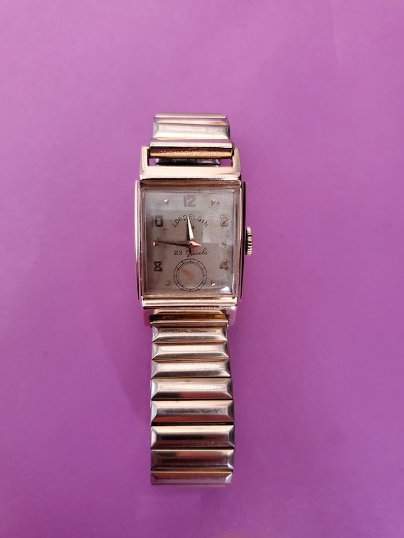 Lord Elgin 10K Gold 23J Grade 718 Men's Wristwatch