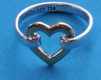 Tiffany 925 750 Ring - Etsy