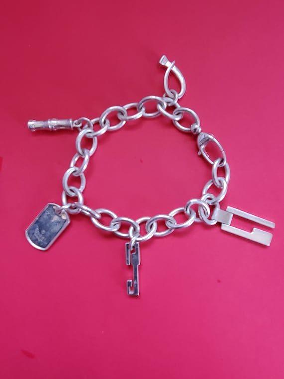 Gucci charm bracelet silver new arrivals
