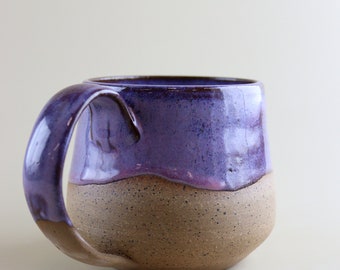 Pre-Order Handmade Ceramic Mug - Pink Purple Glaze, Speckled Stoneware