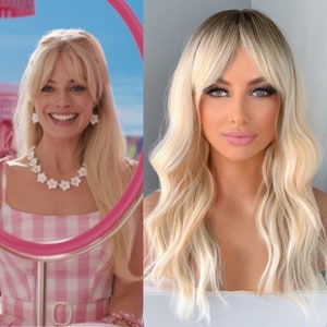 Blonde wig etsy barbie hot sale