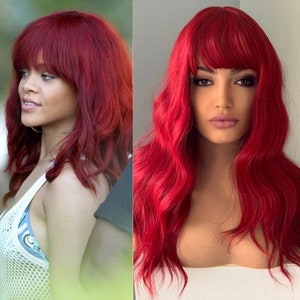 Perruque rihanna rouge on sale