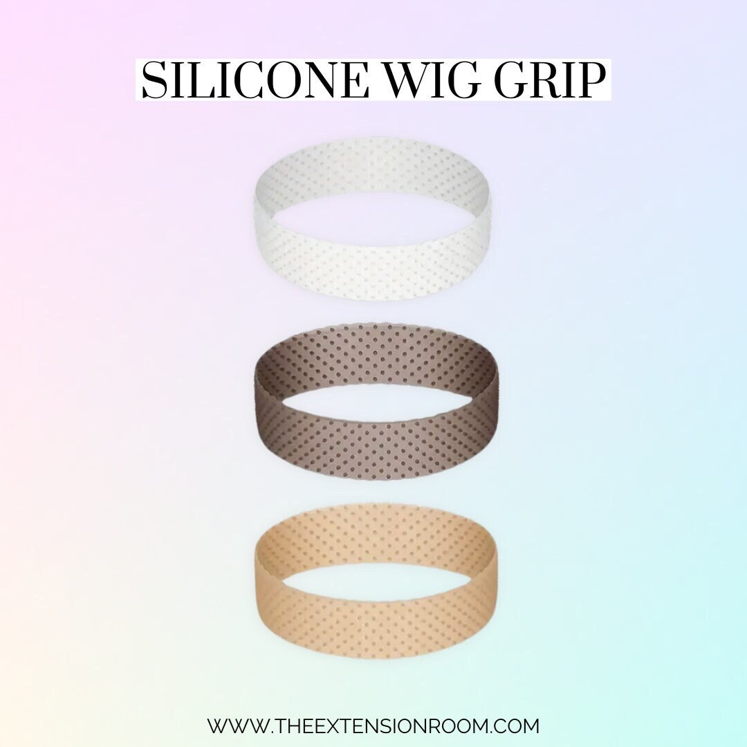 Silicone Wig Grip Headband Assorted Sizes, Colours white, Black, Brown