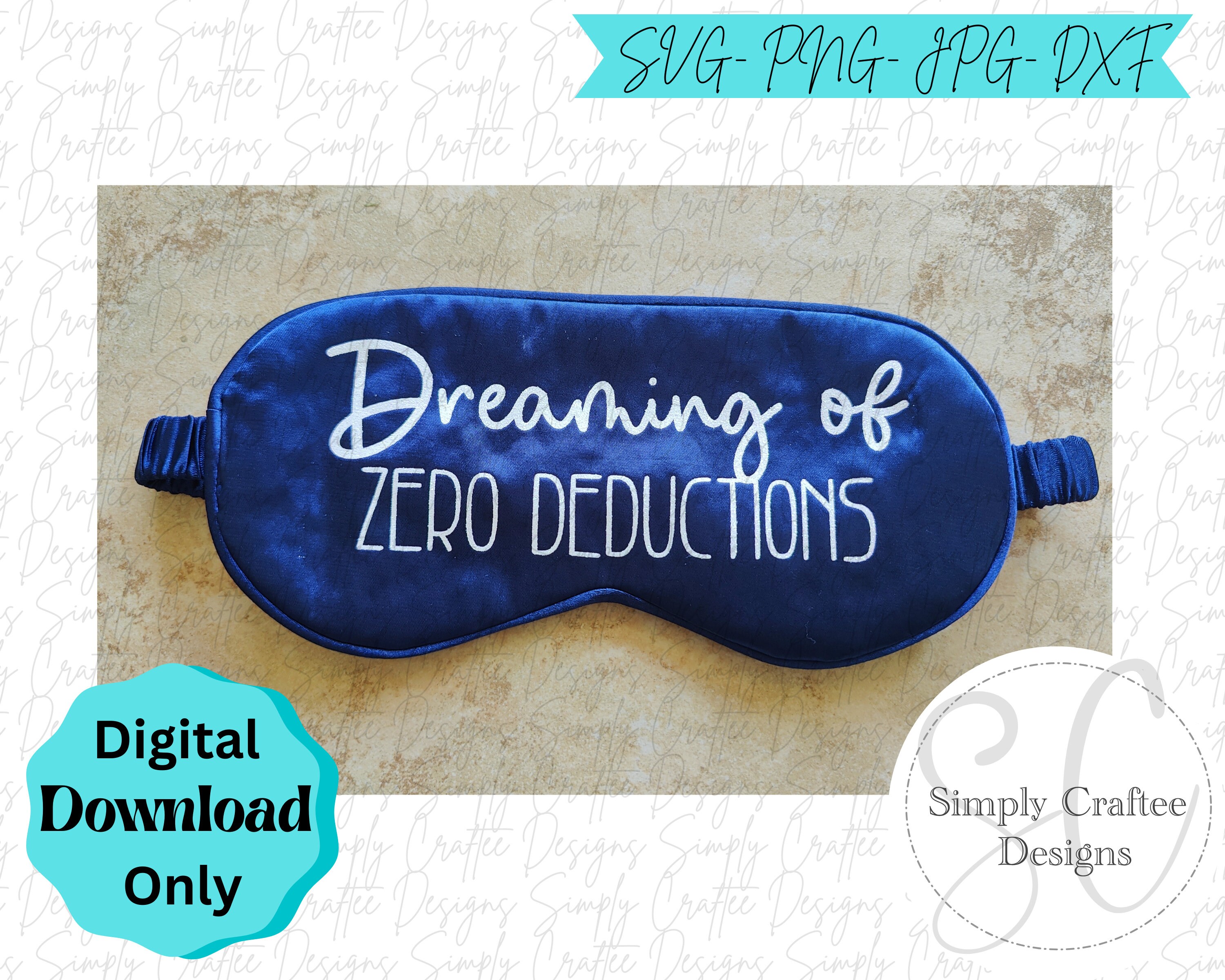 Dreaming of Zero Deductions Cheer Sleep Eye Mask, Gymnastics Sleep