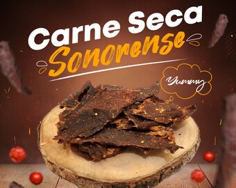 Sonoran Carne Seca  - Carne Seca Sonorense, Mexican Beef Jerky