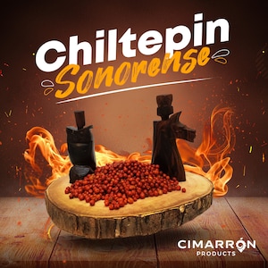Chiltepin Sonora - Organic Dried Sonoran Chiltepin Peppers, Wild Peppers. Organic grown Mexican Chiltepin, Handpicked chiltepin