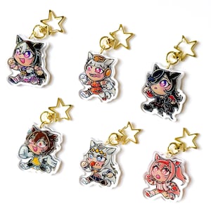Umamusume 2&quot; Double Sided Acrylic Charm (Special Week, Gold Ship, Rice Shower, Oguri Cap, Agnes Tachyon, Haru Urara)