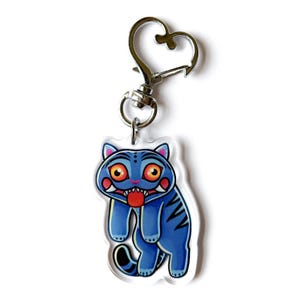 K Pop Demon Hunters Hanging Cat 2&quot; Double Sided Acrylic Charm (Derpy Tiger)