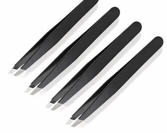 Craft Tweezer Set – Stainless Steel, Fine Tip (Pack of 4)