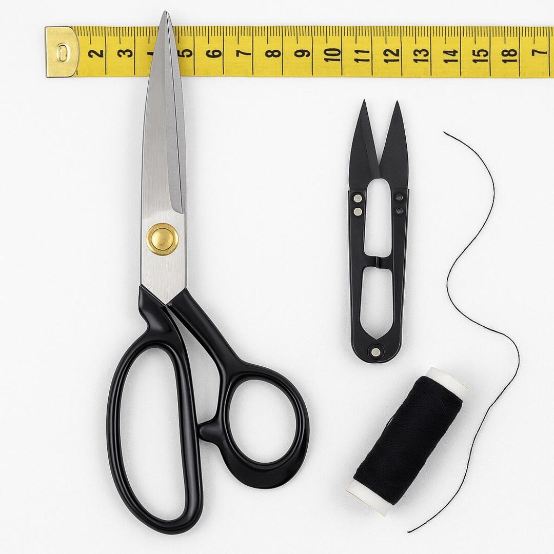 Heavy Duty Tailoring Scissors & Thread Cutter Set | 12" Fabric Shears ...