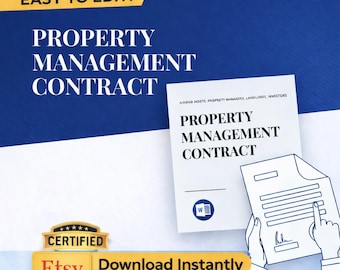 Property Manager Contract Form | Property Management Agreement