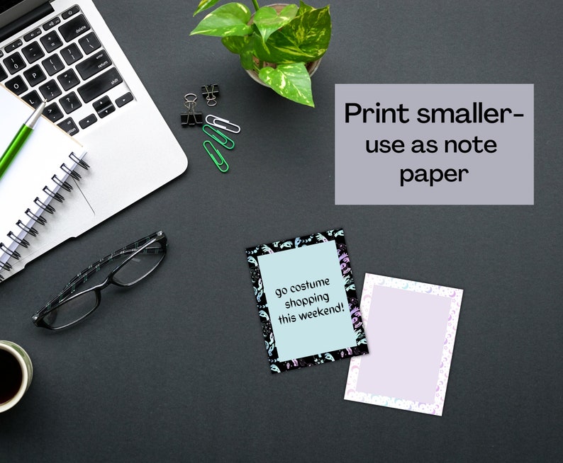 Printable Stationery Set US Letter Size PDF, Instant Download ...