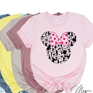 Minnie Head Shirt, Disney Characters Shirt, Disney Shirt, Minnie Mouse Shirt, Disney Vacation