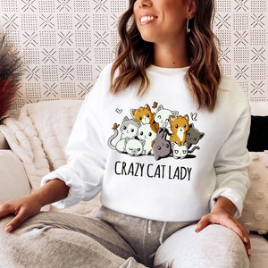 Crazy Cat Lady Shirt, Cat Lady T-Shirt, Cat T-shirt, Cat Lover T-shirt, Cat Mom Shirt, Cat Lover Shirt, Cat Love Shirt image 6