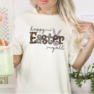 Happy Easter Shirt, Happy Easter Bunnies Shirt, Bunny Shirt, easter Bunny Shirt, Cute Easter Shirt, Leopard Bunny Shirt, Easter Matching Tee