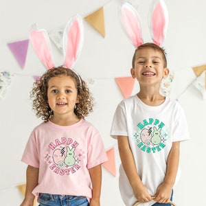 Happy Easter Shirt, Cute Easter, Easter Bunny Shirt, Kids Hoppy Easter Bunny Tee, Easter Shirt for Women, Easter Gift, Happy Easter Shirt