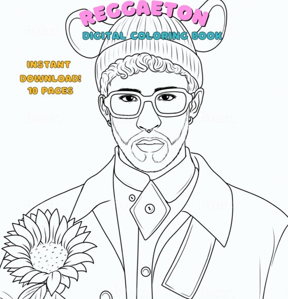  Bad Bunny Coloring Pages  Latest