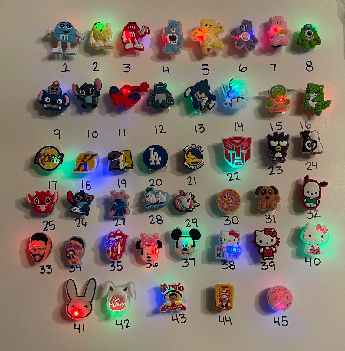 Croc Charm Luxury 3D Bling LED Light up Anime/cartoon/ Etsy