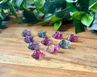 Mini Fluorite Snail Carving, Mini Crystal Carving 1ct