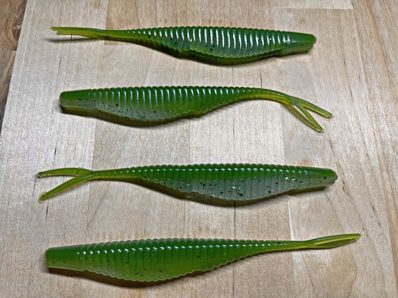 Louie's Lures the Lou Split Tail Jerkbaits 4 Count 