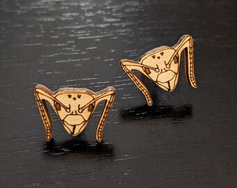 Ant Head Stainless Steel Hypoallergenic Earrings