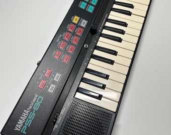 Vintage Yamaha PSS 80 Modded Circuit Bent Squarewave Mini Keyboard Synthesizer Synth