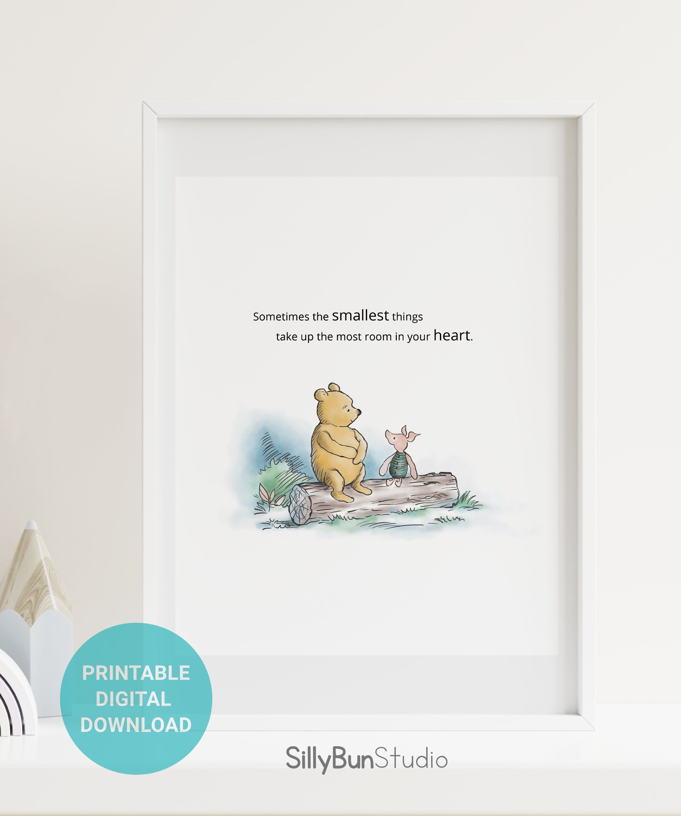 Winnie the Pooh Quotes Set of 3 Prints Instant Download Nursery Color ...