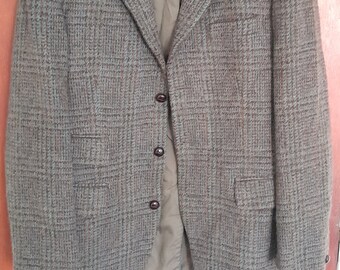 vintage 1960s heavyweight tweed jacket