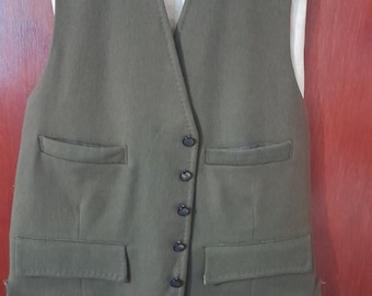 Vintage green waistcoat 38R