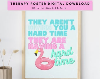Therapy Room Poster: Inspirational Children's Behavior Reminder (Digital Download)