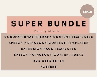 Social Media Templates Bundle: Speech Pathology & Occupational Therapy (Digital Download)