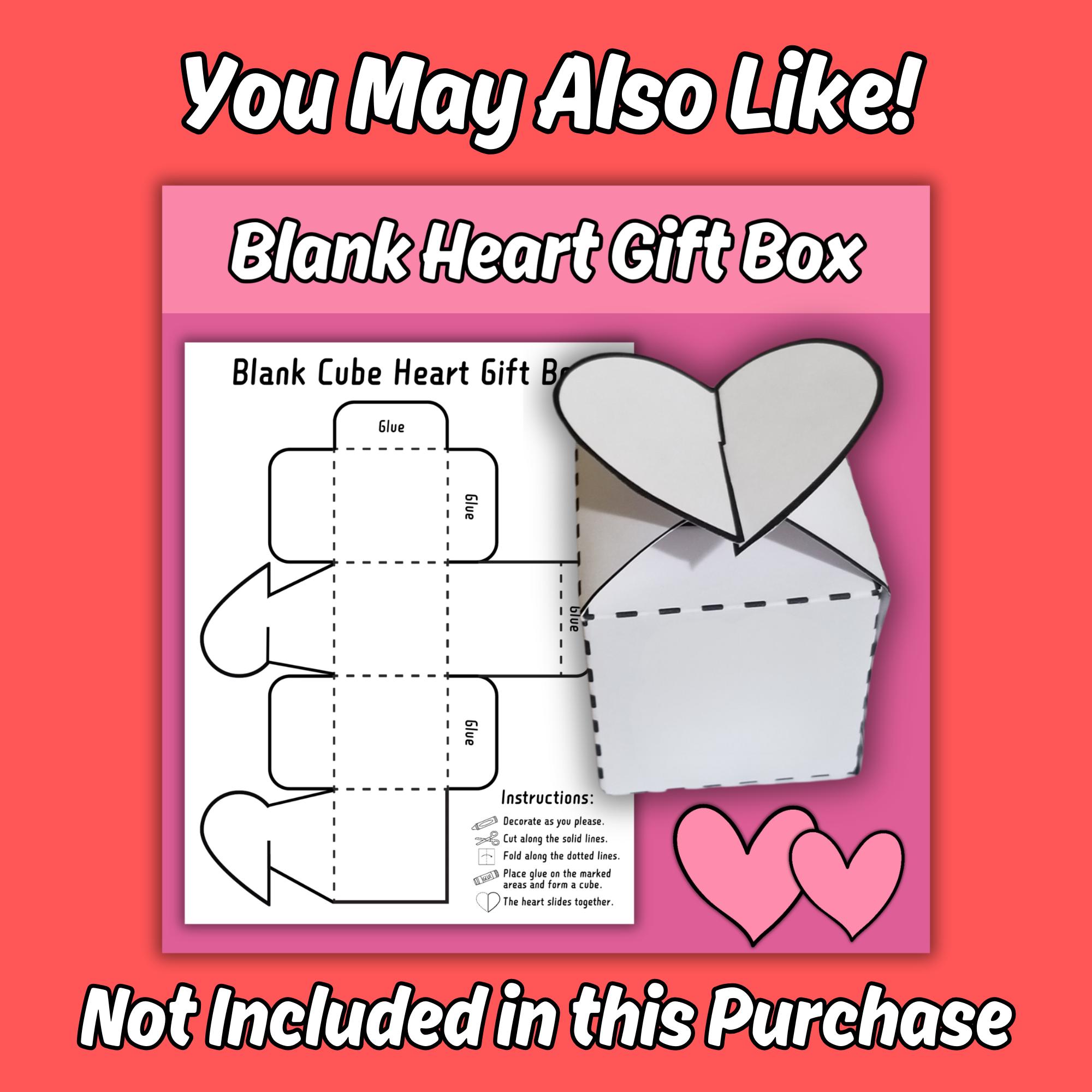 GINLEBO Scatole Regalo A Forma Di Cuore Per San Valentino - Confezione Da 24 Pezzi, 12,4x11,9x3,8 Cm, Con Nastri - Per Bomboniere, Dolcetti, Feste Scolastiche - 3