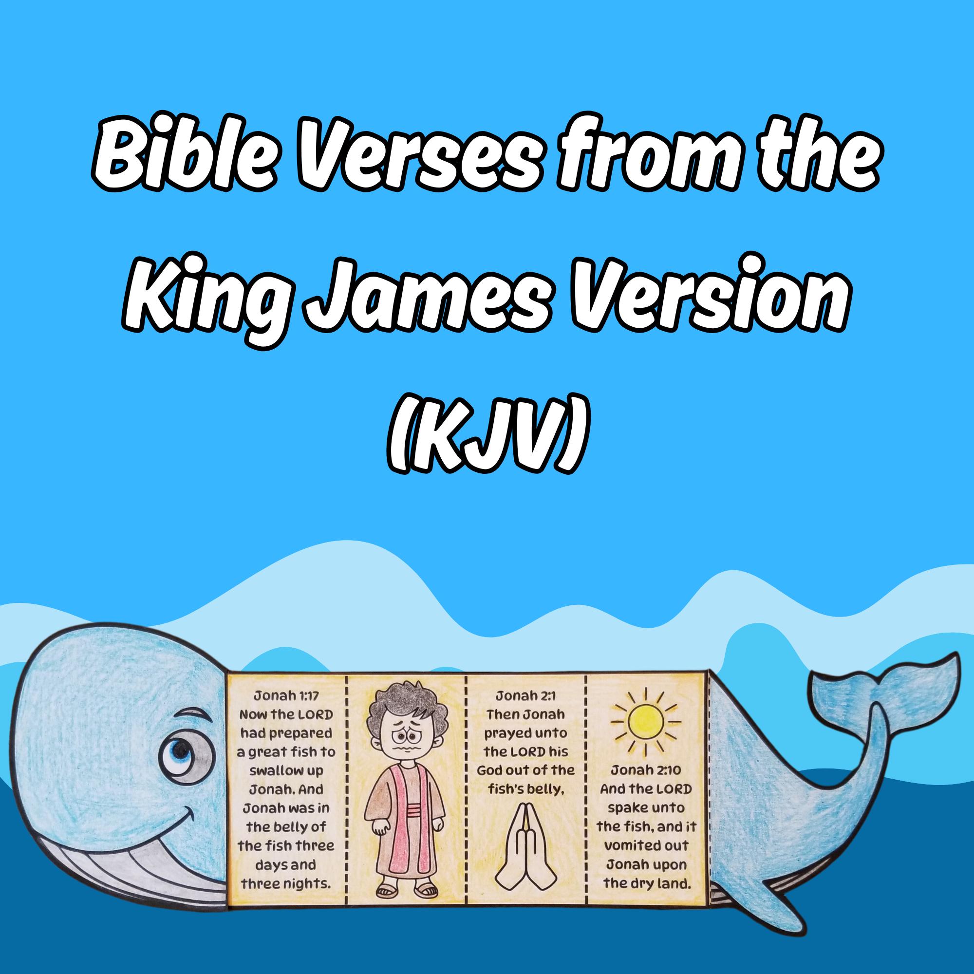 Jonah and the Whale Folding Suprise Bible Craft Printable for Kids ...