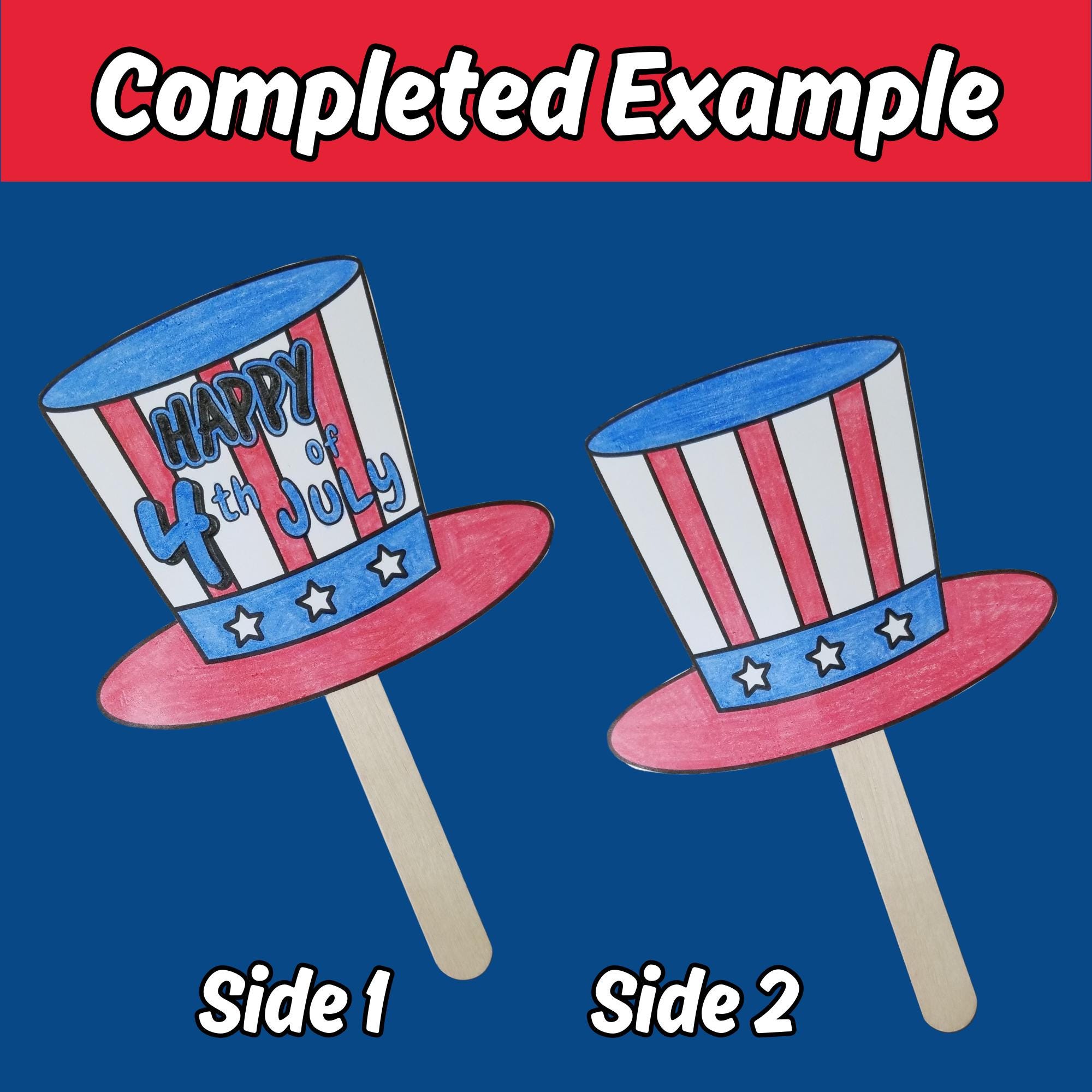 4th of July Fan Craft for Kids Independence Day Classroom Activity ...