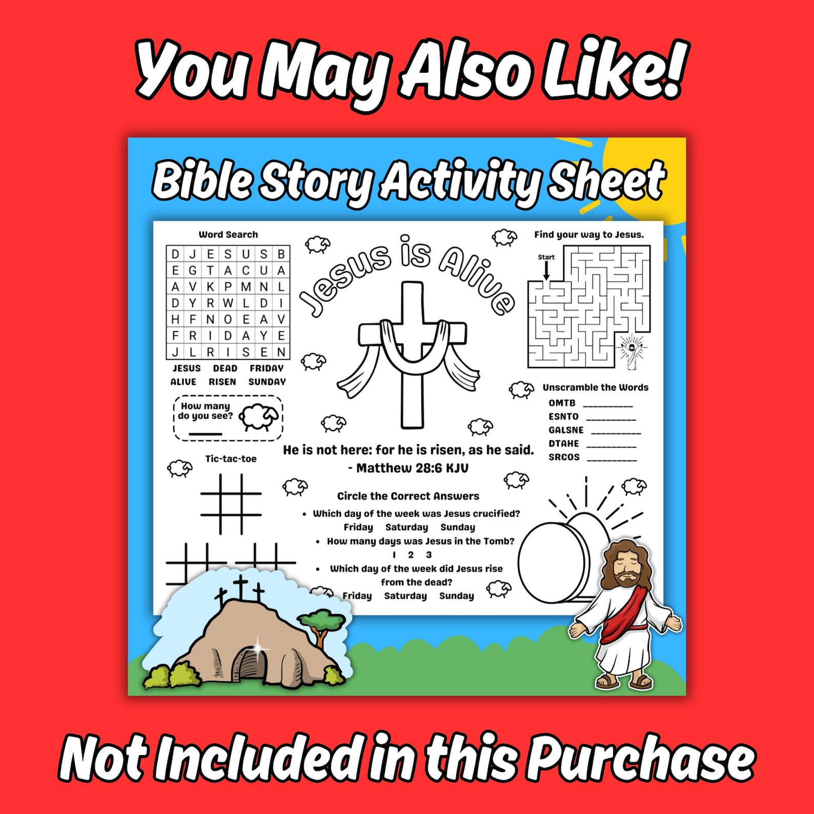 He is Risen Easter Fan Craft for Kids Sunday School Bible Lesson the ...