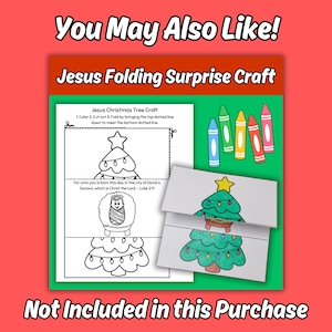 The Birth of Jesus Cube Craft Sunday School Church Lesson for Kids ...